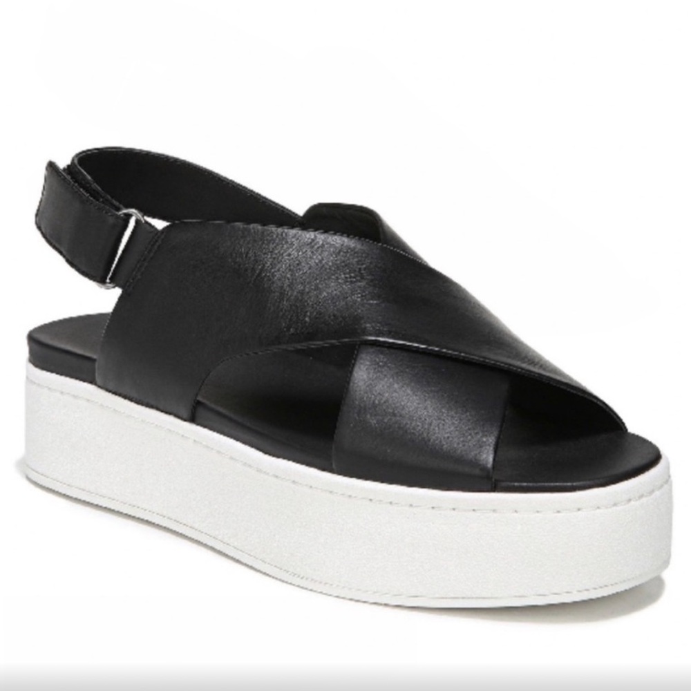 VINCE Leather Slingback Sandals